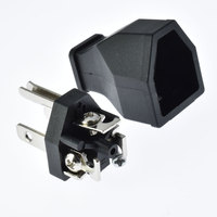 Adaptador de Enchufe Industrial Americano de 125V, 3 Pines, 15A, Conector Macho/Hembra USA 5-15P, Desmontable, Recubierto de Cobre y Níquel