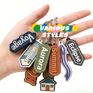Porte-clés en PVC souple 2D/3D personnalisé <span class=keywords><strong>pas</strong></span> <span class=keywords><strong>cher</strong></span>, porte-clés en silicone, porte-clés personnalisé avec logo, porte-clés en caoutchouc imprimé personnalisé à la mode - Product Image 2
