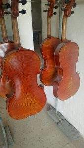 Viola profesional de alta calidad, habilidades artesanales italianas, materiales de <span class=keywords><strong>arce</strong></span> flameado rojo marrón hechos a mano, etiqueta personalizada - Product Image 3