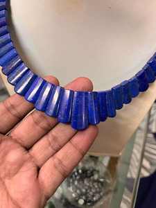 Gargantilla de piedras preciosas naturales con corte baguette cónico pulido para la fabricación de joyas, piedras preciosas sueltas de Afganistán - Product Image 2