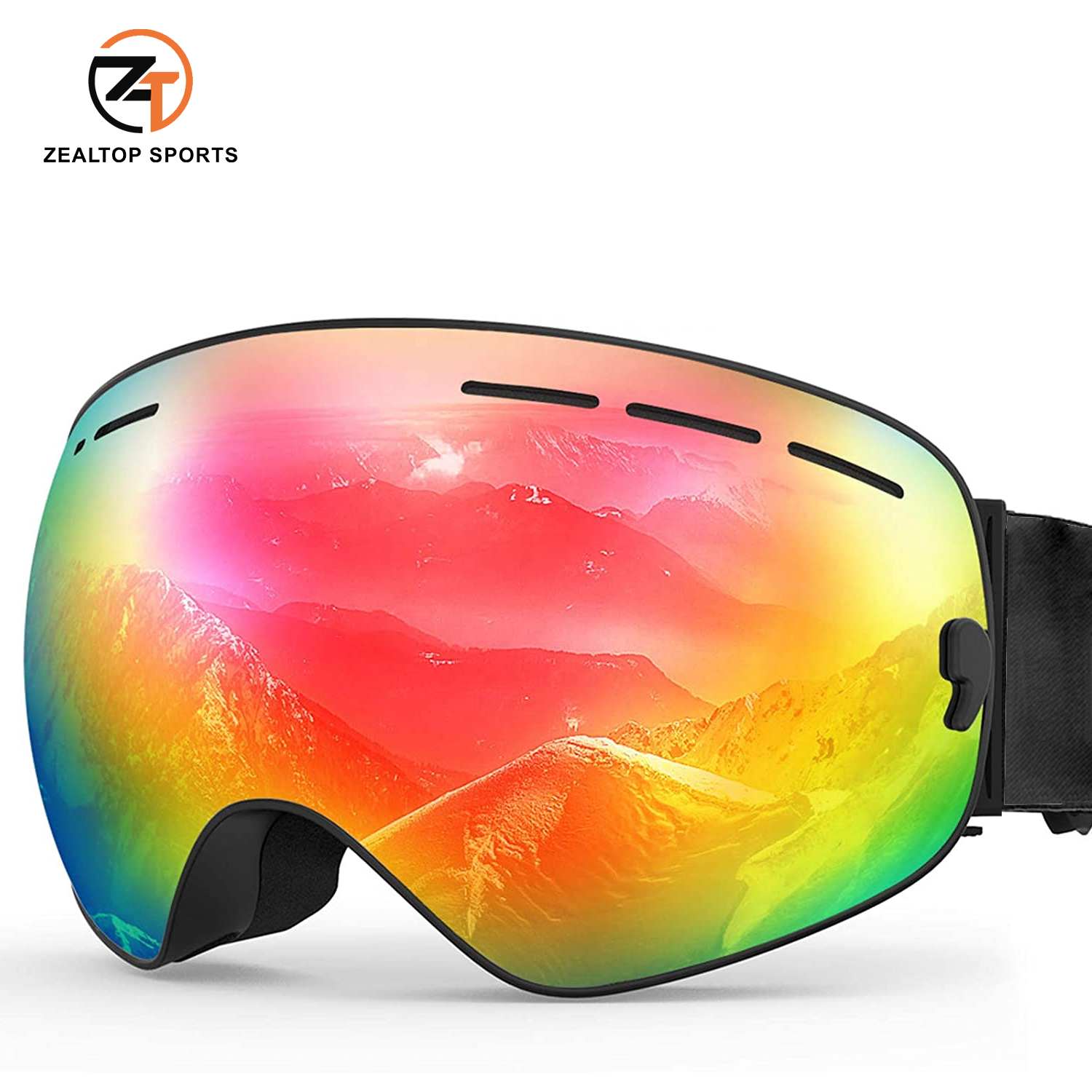 Оптовая продажа зимние спортивные взрослых ТПУ анти-туман Магнитный Uv400 объектив лыжные очки