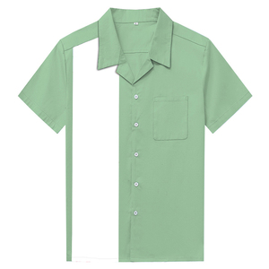 Plus Size Men <strong>Shirt</strong> Short Sleeve Black Red <strong>Rockabilly</strong> Bowling Cotton Casual <strong>Shirts</strong> for Men Camisa Masculina - Product Image 6