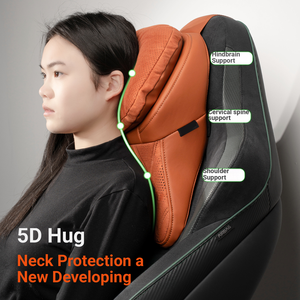 <span class=keywords><strong>Coussin</strong></span> de soutien ergonomique universel pour voiture, style aviation, double couche de mousse à mémoire de forme, en cuir suédé de luxe, pour appuie-tête - Product Image 1