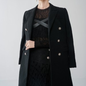 STRAIGNT-STYLE เสื้อคุณสมบัติเปลือกวัสดุเสื้อผ้าความยาวปิดประเภทแขนสไตล์คอเสื้อคลุมด้วยผ้าแจ๊กเก็ตประเภทตกแต่ง - Product Image 3