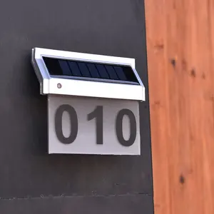 门牌制造商门牌发光二极管太阳能门牌太阳能灯