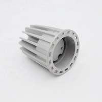 Radiateur à ailettes verticales en aluminium moulé sous pression pour LED, dissipateur de chaleur haute performance, composants de refroidissement pour lampes