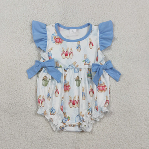 Vêtements de Pâques pour filles avec imprimé lapin, tenues de boutique pour sœurs - Product Image 3