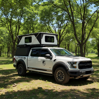 Moderna Carpa Plegable Ligera y Expandible para 2 Personas, con Techo Rígido para Camioneta Todoterreno 4x4, Impermeable