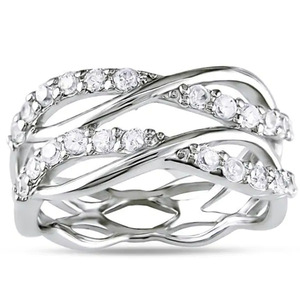 Anelli Eternity F867 in Moissanite, Argento 925, Taglio Brillante Rotondo, Incastonatura a Canale, Gioielli da Fidanzamento per Donne - Product Image 3