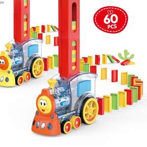 Train de dominos <span class=keywords><strong>électrique</strong></span> automatique, <span class=keywords><strong>mini</strong></span>-dispositif de pose de dominos transparent avec effets sonores pour enfants - Product Image 2