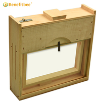 Benefitbee Beobachtungsbienenstock aus Holz, Transparenter Bienenstock für Imkerei