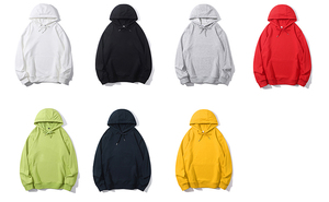 Sweat-shirts personnalisés pour hommes à manches longues, 10 MOQ, 280 g/m², vert fluo, 80 % coton, lettres en relief, avec patchwork, taille XXXXL - Product Image 3