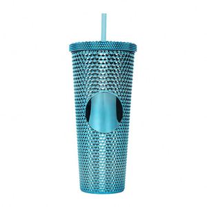 Diamond Durian <b>Cup</b> Gift Set 24oz Acrylic Tumbler <b>with</b> <b>Lid</b> & Straw for Party Beverages Ready to Ship - Product Image 5