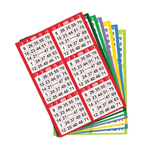 American Bingo Card Custom Printing Factory Four-color Printing 75-ball Bingo Card Exclusive for the United States - Product Image 1