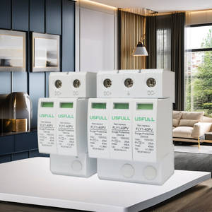 Dispositivo <span class=keywords><strong>di</strong></span> <span class=keywords><strong>Protezione</strong></span> da Sovratensioni USFULL Approvato CE, 2P DC 1000V, <span class=keywords><strong>Protezione</strong></span> da Sovratensioni Fotovoltaiche, Soppressori SPD 20-40kA DC 400V, <span class=keywords><strong>Protezione</strong></span> da Fulmini - Product Image 2