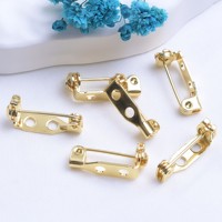 XINYU Fermoirs de sécurité en laiton plaqué or 18 carats, vente en gros, 50 pièces/paquet, broches de verrouillage (16mm-32mm) pour bijoux et vêtements DIY