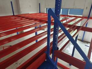 Paneles de plataforma de entresuelo de acero resistente más populares Estante de almacén industrial galvanizado para artículos de almacenamiento Estante de hierro - Product Image 4