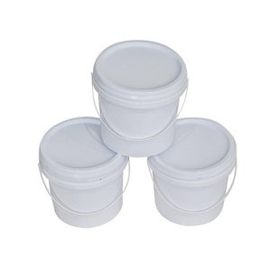 Cubo de <span class=keywords><strong>Pintura</strong></span> Redondo de Plástico Blanco de 15L (4 Galones) con Diseño Cilíndrico, Asa y Tapa, Grado Alimenticio y Reciclable - Product Image 3