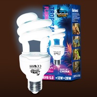 Lampe chauffante à spectre complet UVB10.0 pour reptiles, supplément de calcium, économe en énergie, pour tortues, dragons barbus et lézards