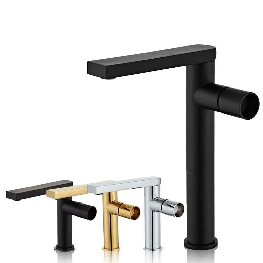 Brass Bathroom Faucet Mixer Tap Black sanitary mixer tap hot and cold water mixer taps prices