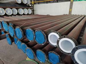 Rivestito in gomma, foderato in PE/ <span class=keywords><strong>PO</strong></span> /PP, tubo d'acciaio rivestito in PTFE - Product Image 5