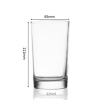 Tasse à eau en verre de vente chaude Fabricants de tasses en verre professionnels Verre à ventouses