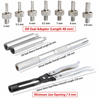Kit de 11 Pièces pour l'Installation et le Retrait des Joints d'Huile de Soupape, Ensemble de Pinces en Acier Allié pour la Réparation Automobile