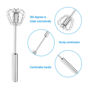 Batteur à œufs Semi-<span class=keywords><strong>automatique</strong></span> en acier inoxydable, Gadget de <span class=keywords><strong>cuisine</strong></span> fabricant, <span class=keywords><strong>fouet</strong></span> à œufs - Product Image 3