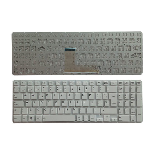 New Spanish Virtual Laptop Keyboard for Toshiba Satellite L50-B L55DT-B L55-B S50-B USB 3.0 12 Months Stock Availability