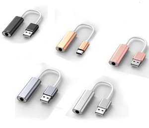 Adaptateur audio USB et USB-C vers 3.5mm <span class=keywords><strong>Carte</strong></span> <span class=keywords><strong>son</strong></span> HI-FI 7.1 canaux pour prise et lecture audio cristalline - Product Image 5