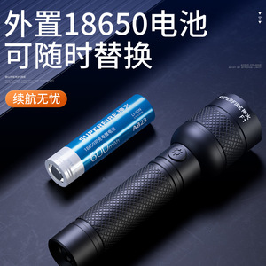 เสินฮั่ว F1 ไฟฉายแบบชาร์จไฟได้ 18650 แบตเตอรี่ไฟ LED แบบพกพาใช้ในกรณีฉุกเฉิน - Product Image 5