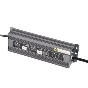 AC DC Transformator LED 24V 200W IP67 Tahan Air untuk Penerangan LED Luar Ruangan