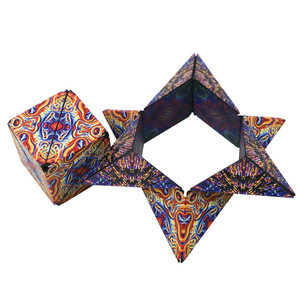 Magnetic Cube Geometric 3D Building Block Educational Puzzle Toy For Teenagers 7-14 Years Old Stress Relief Transforming Brain - Product Image 3