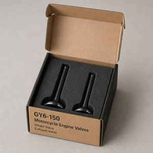 วาล์วไอดีและไอเสีย GY6-150 คุณภาพสูง สำหรับเครื่องยนต์มอเตอร์ไซค์ 4 จังหวะ 150 ซีซี - Product Image 3