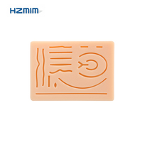 Almohadilla de Silicona para Práctica de Sutura, Marca HZMIM, Certificación CE ISO, Modelo Anatómico de Piel con Heridas para Entrenamiento Médico, Gran Venta