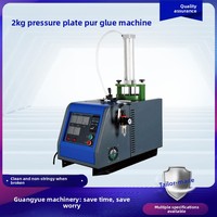 Machine à colle thermofusible PUR à plaque de pression personnalisée de 2 kg avec distribution et enfilage automatiques