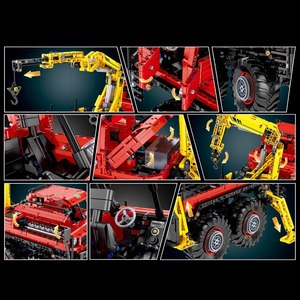 Moulding King-Juego de bloques de construcción de camión teledirigido, juguete de camión articulado 8x8, todoterreno, <span class=keywords><strong>Control</strong></span> remoto, MOC-15805, 13146 - Product Image 3