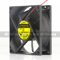 ADDA 5V 12V 48V DC24V 0.09A AC EC 8025 80X80X25MM 8CM onduleur 2 fils Ultra-silencieux Double roulement à billes AD0824LB-A70GL ventilateur de refroidissement