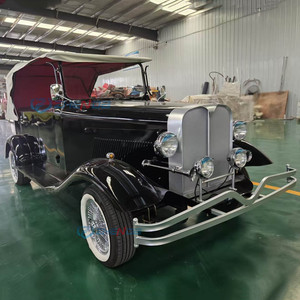 Nuevo Autobús Turístico Eléctrico Clásico Personalizado de Proveedor Chino, Coche Retro Antiguo Negro en Venta - Product Image 6