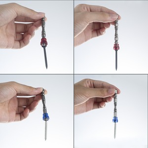 5 uds., vástago hexagonal de 1/4 pulgadas, juego de destornilladores eléctricos para paneles de yeso, destornillador magnético, broca, cabeza cruzada PH2, puntas de destornillador magnético - Product Image 3