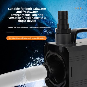Pompa Sommergibile per Acquario Ultra-Silenziosa, Pompa Filtro per Laghetto e Fontana |   Flusso d'Acqua Regolabile per Idroponica - Product Image 4