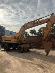 Excavadora de ruedas Hyundai 210W-7 usada de alta calidad Original de Corea del Sur, máquina de trabajo de movimiento de tierras de segunda mano, venta de excavadora de ruedas - Product Image 4