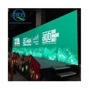 P3.9 P3.91室内巨型活动舞台背景LED视频墙屏显示，用于教堂舞台移动或固定视频广告