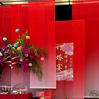 Rideau de fond dégradé créatif pour mariage, drapé suspendu, drapé transparent ombré pour la décoration de la photographie d'événements