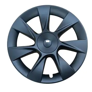 特斯拉y型盖车轮轮毂盖的新设计4件19英寸轮毂盖更换适用于y型附件的防抱死制动系统盖轮套
