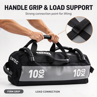 Sac de sable portable pour la musculation avec poignées renforcées, sac de sable robuste pour l'entraînement de la force du tronc et du corps entier