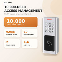 Teclado de Control de Acceso para Exteriores IP66 con Lector RFID, Entrada/Salida Wiegand, Cerradura Eléctrica, Resistente al Agua