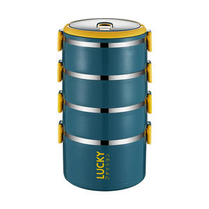 Boîte à lunch isolée scellée Offre Spéciale Employé de <span class=keywords><strong>bureau</strong></span> Boîte à repas en acier inoxydable avec four à micro-ondes Chauffée Boîte à bento Étudiante Femme - Product Image 6