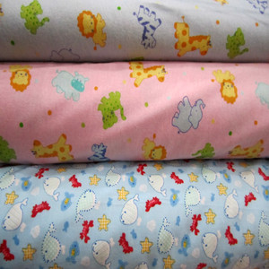 Morbido tessuto in pile di flanella stampato 100% cotone 130 GSM caldo per bambino per indumento - Product Image 2