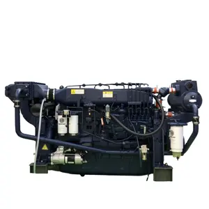 brand new 4 strokes 6 cylinder in line weichai 240HP/1500RPM water cooled diesel motor WD10C240-15 marine diesel engine for boat